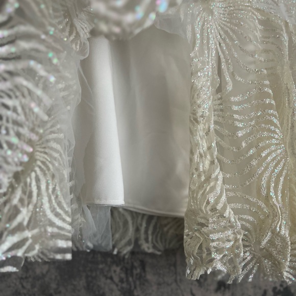 Unique beaded luxurious skirt extravagant skirt embroidered midi skirt dressy - Picture 12 of 12